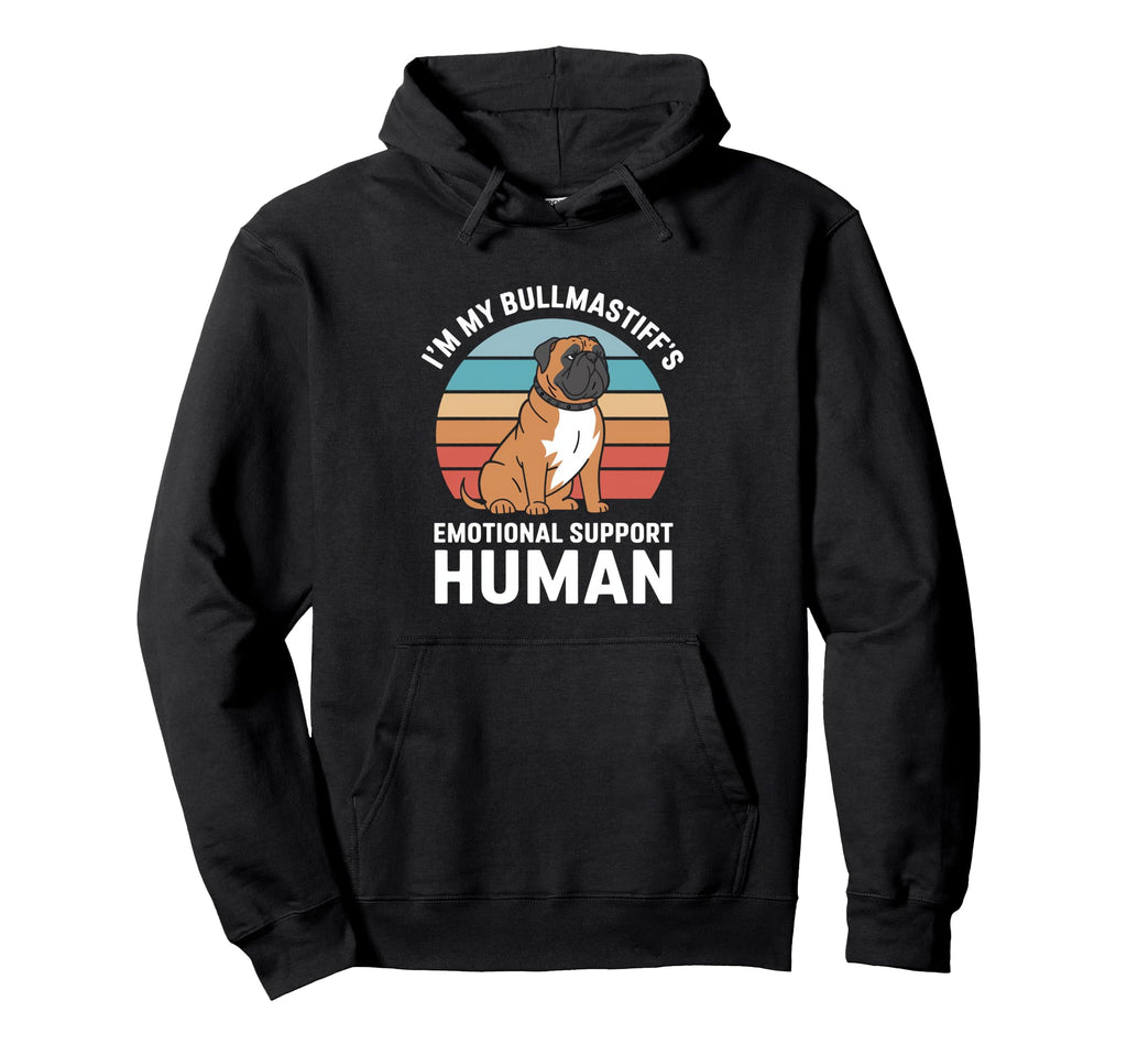 Im My Bullmastiffs Emotional Support Hoodie - Aesthetic Graphic Men Women - T-Shirt, Sweatshirt, Hoodie