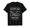 Westlake Oh Usa Distressed Motorcycle T-Shirt - Minimalist Print Men Women - T-Shirt, Sweatshirt, Hoodie
