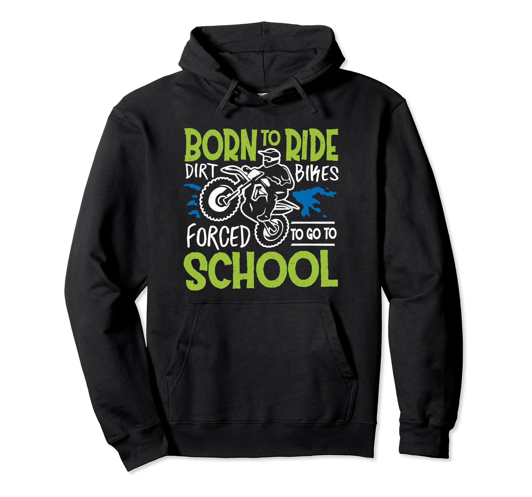 Dirt Bike Art Motocross Biker Hoodie - Aesthetic Graphic Men Women - T-Shirt, Sweatshirt, Hoodie