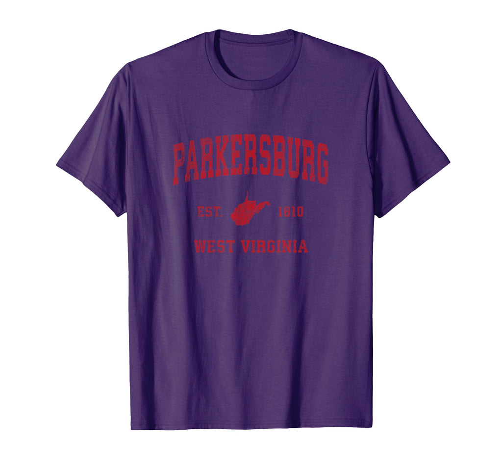 Parkersburg West Virginia Wv Sports T-Shirt - Novelty Apparel for Adults - T-Shirt, Sweatshirt, Hoodie