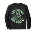 Insect Antisocial Butterfly Entomology T-Shirt - Unique Graphic Men Women - T-Shirt, Sweatshirt, Hoodie