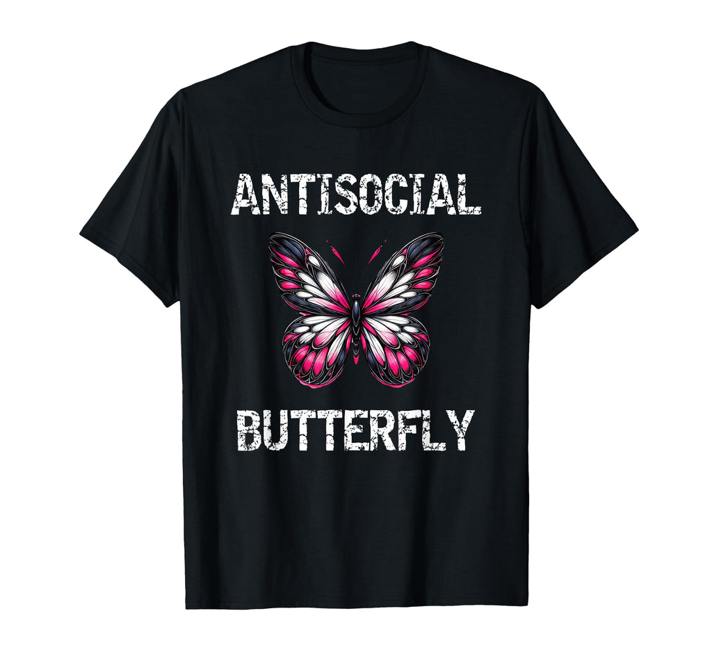 Antisocial Butterfly Introvert Teen T-Shirt - Unique Graphic Unisex - T-Shirt, Sweatshirt, Hoodie