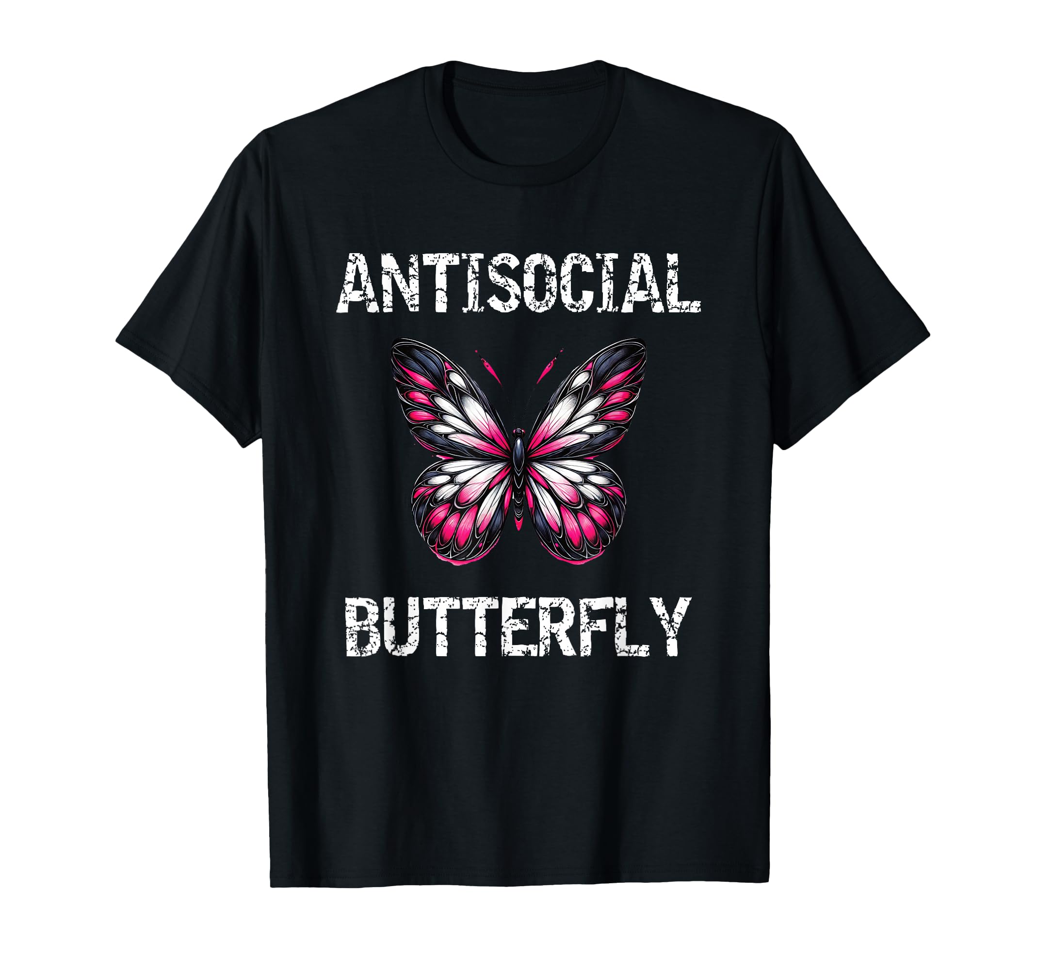 Antisocial Butterfly Introvert Teen T-Shirt - Unique Graphic Unisex - T-Shirt, Sweatshirt, Hoodie
