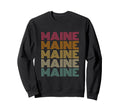 Maine 70S 80S Throwback Sweatshirt - Aesthetic Graphic for Adults - T-Shirt, Sweatshirt, Hoodie