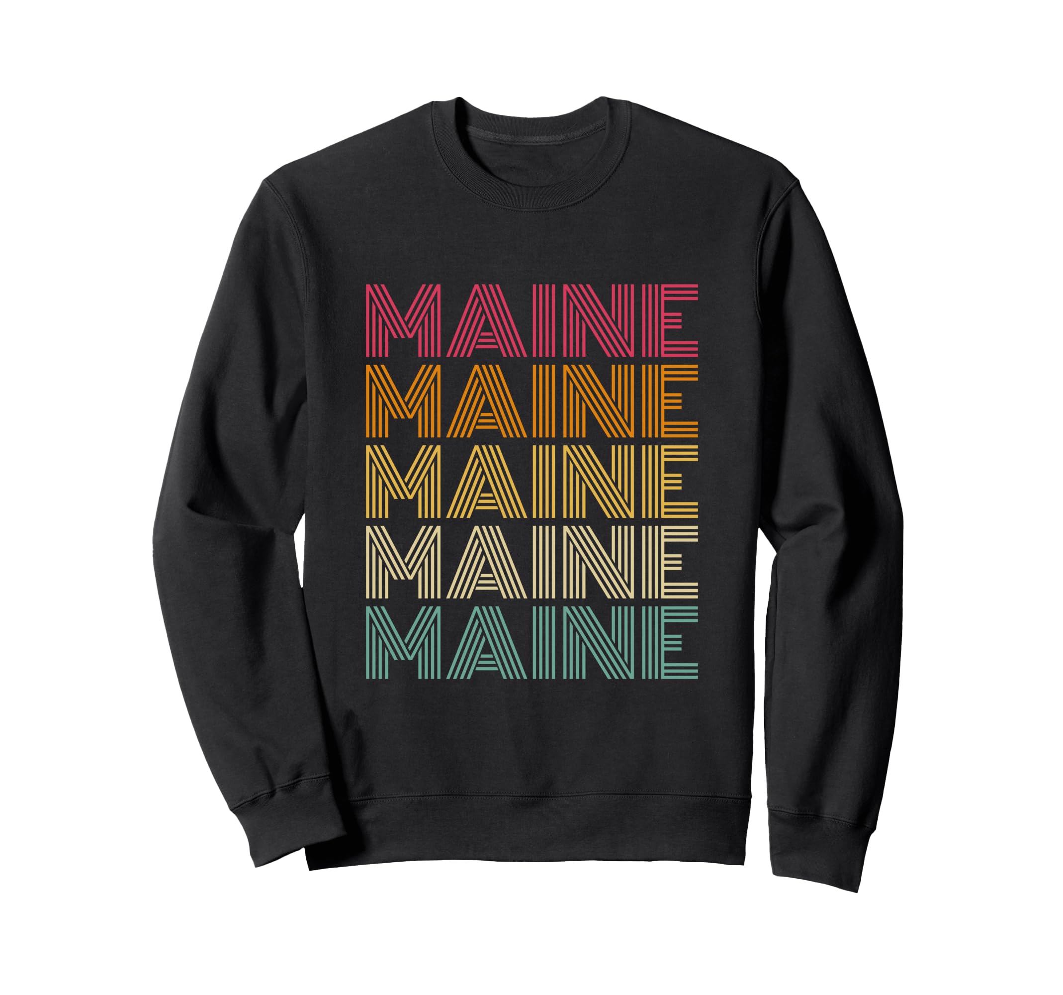 Maine 70S 80S Throwback Sweatshirt - Aesthetic Graphic for Adults - T-Shirt, Sweatshirt, Hoodie