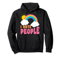 I Hate People Loner Introvert Antisocial Hoodie - Minimalist Print Unisex - T-Shirt, Sweatshirt, Hoodie
