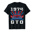 74 1974 Gto American Flag Silhouette T-Shirt - Novelty Apparel for Adults - T-Shirt, Sweatshirt, Hoodie