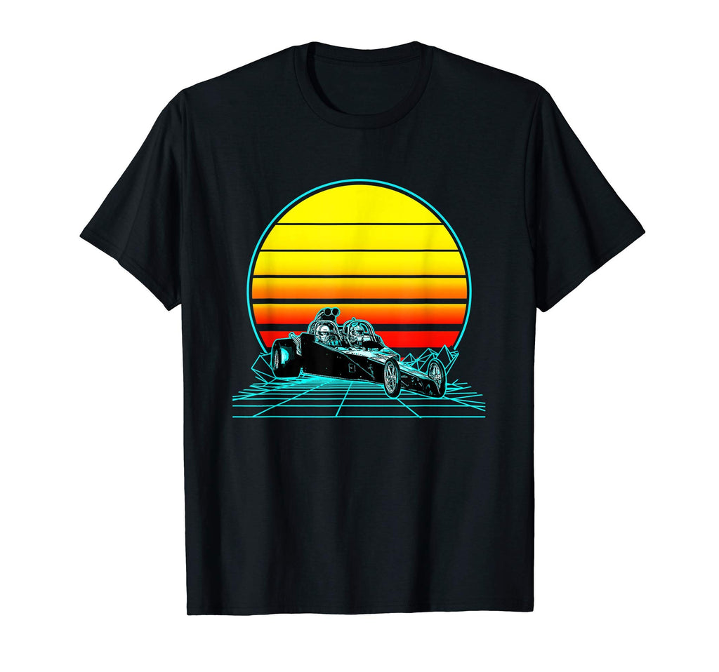 Sunset Drag Racing T-Shirt - Custom Art Print for Adults - T-Shirt, Sweatshirt, Hoodie