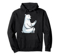Meditation Polar Bear Yoga Pose Relaxing Hoodie - Graphic Print Unisex - T-Shirt, Sweatshirt, Hoodie
