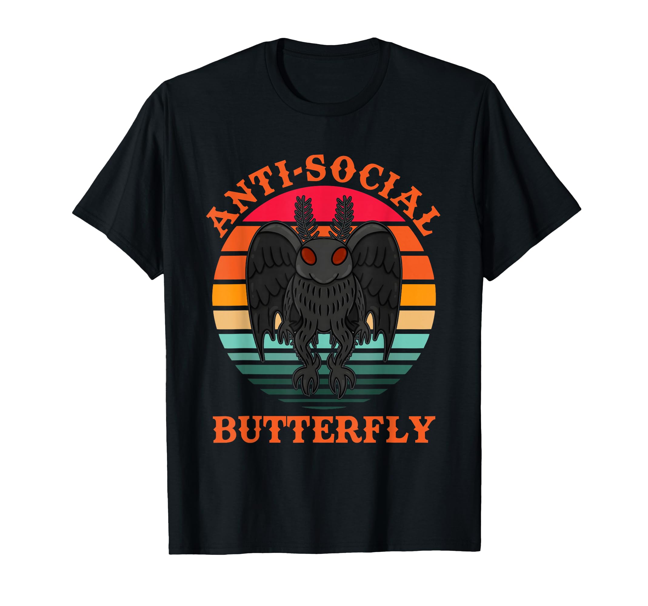Anti Social Butterfly Introvert T-Shirt - Unique Graphic Men Women - T-Shirt, Sweatshirt, Hoodie