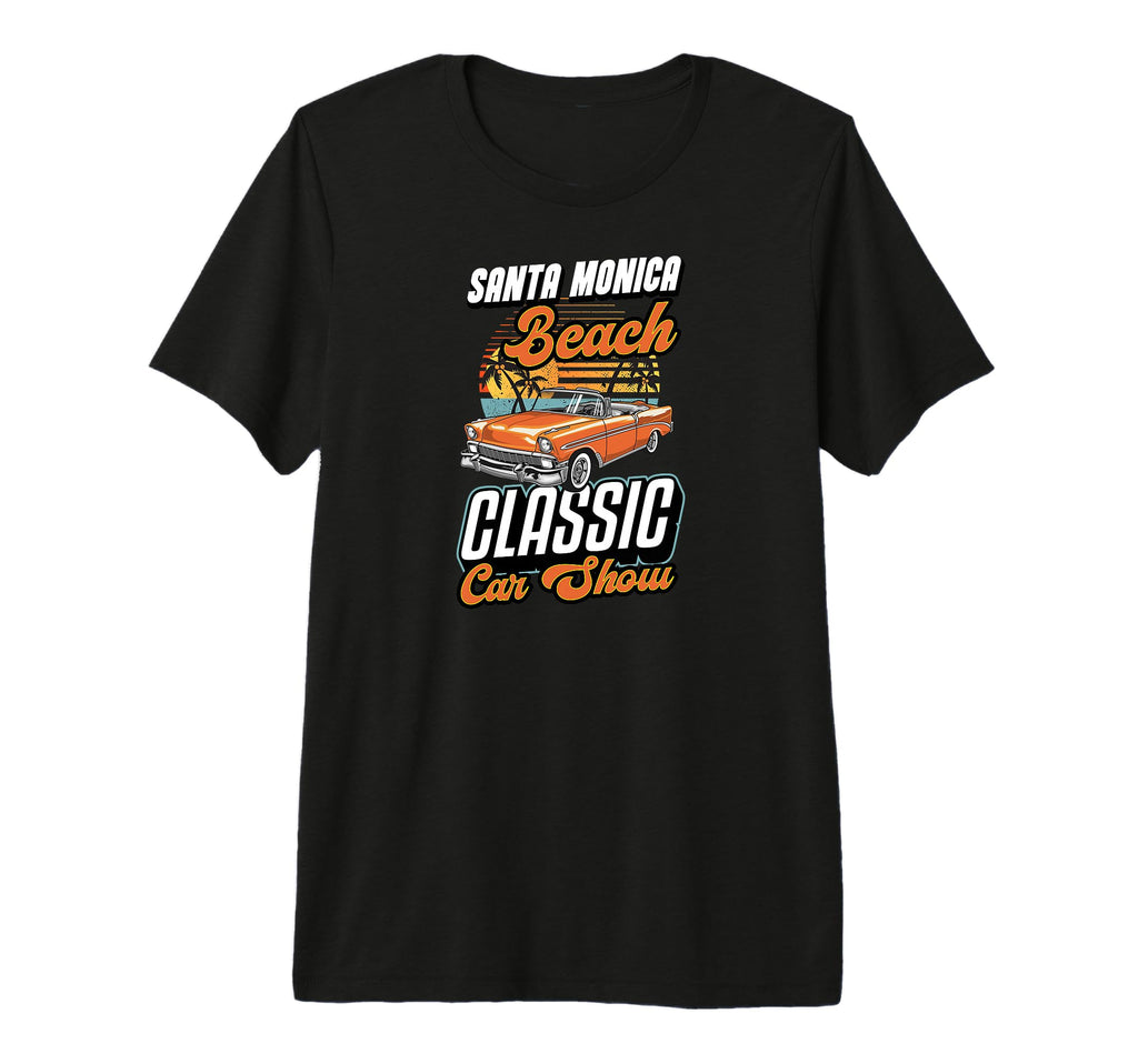 Santa Monica Beach Car Show California T-Shirt - Minimalist Print Unisex - T-Shirt, Sweatshirt, Hoodie