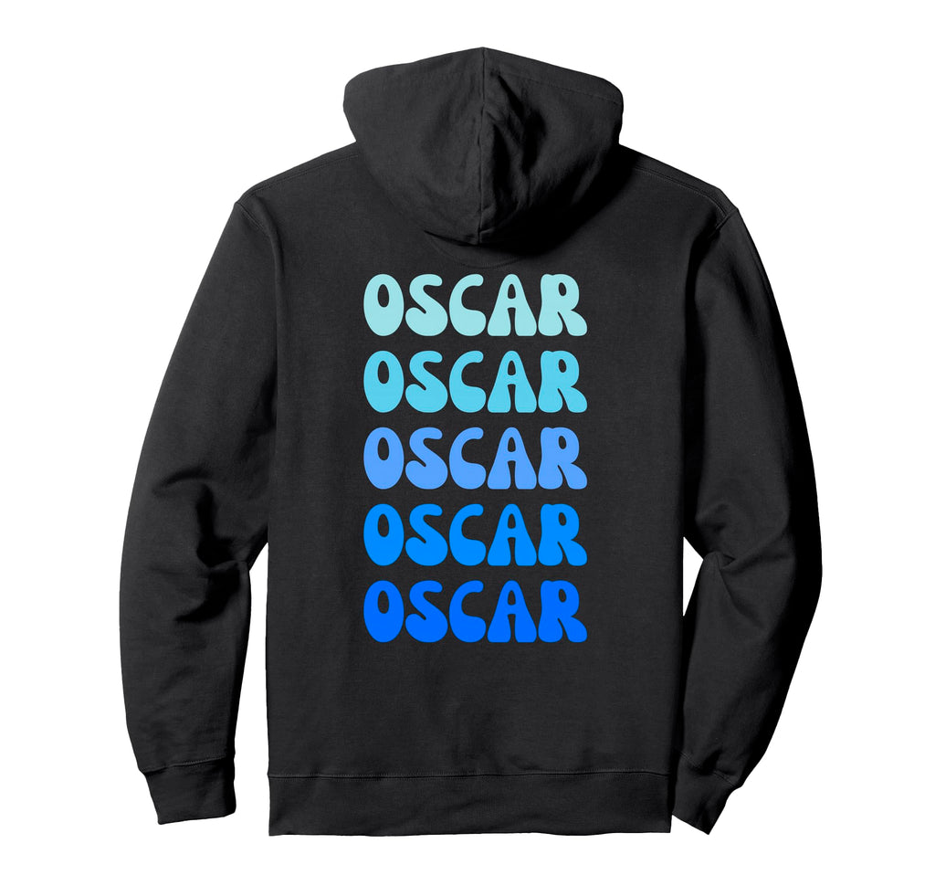 Oscar Name Stack Hoodie - Trendy Graphic Unisex - T-Shirt, Sweatshirt, Hoodie