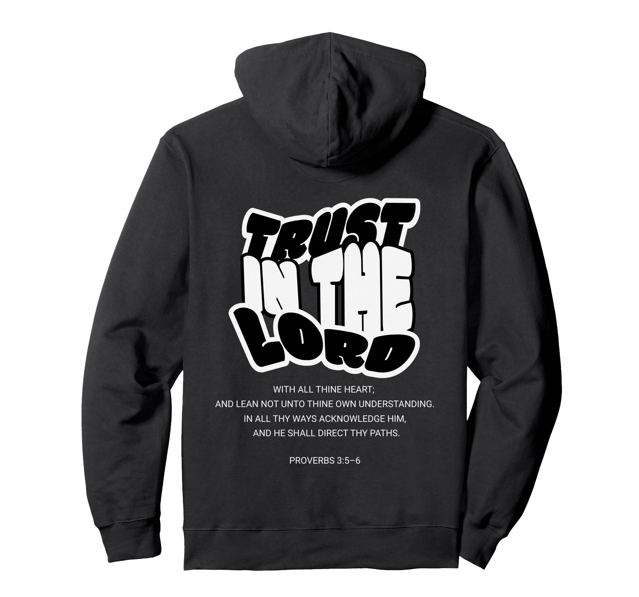 Trust Lord Proverbs 3 5 6 Groovy Hoodie - Custom Art Print Men Women - T-Shirt, Sweatshirt, Hoodie