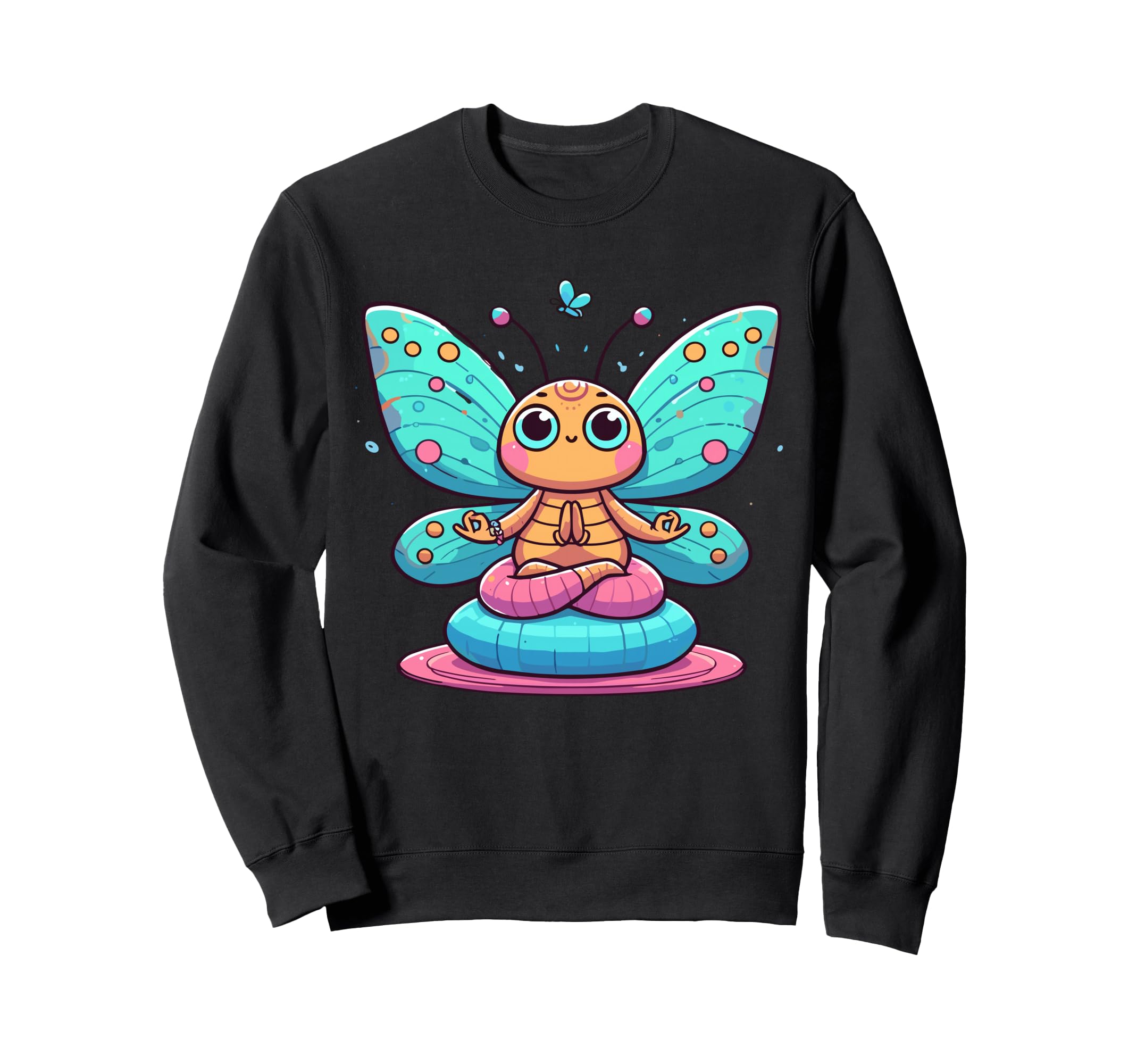 Meditation Butterfly Yoga Sweatshirt - Casual Everyday Wear for Adults - T-Shirt, Sweatshirt, Hoodie