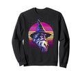 Synthwave Wizard Bold Fantasy Sweatshirt - Fun Novelty Design for Adults - T-Shirt, Sweatshirt, Hoodie