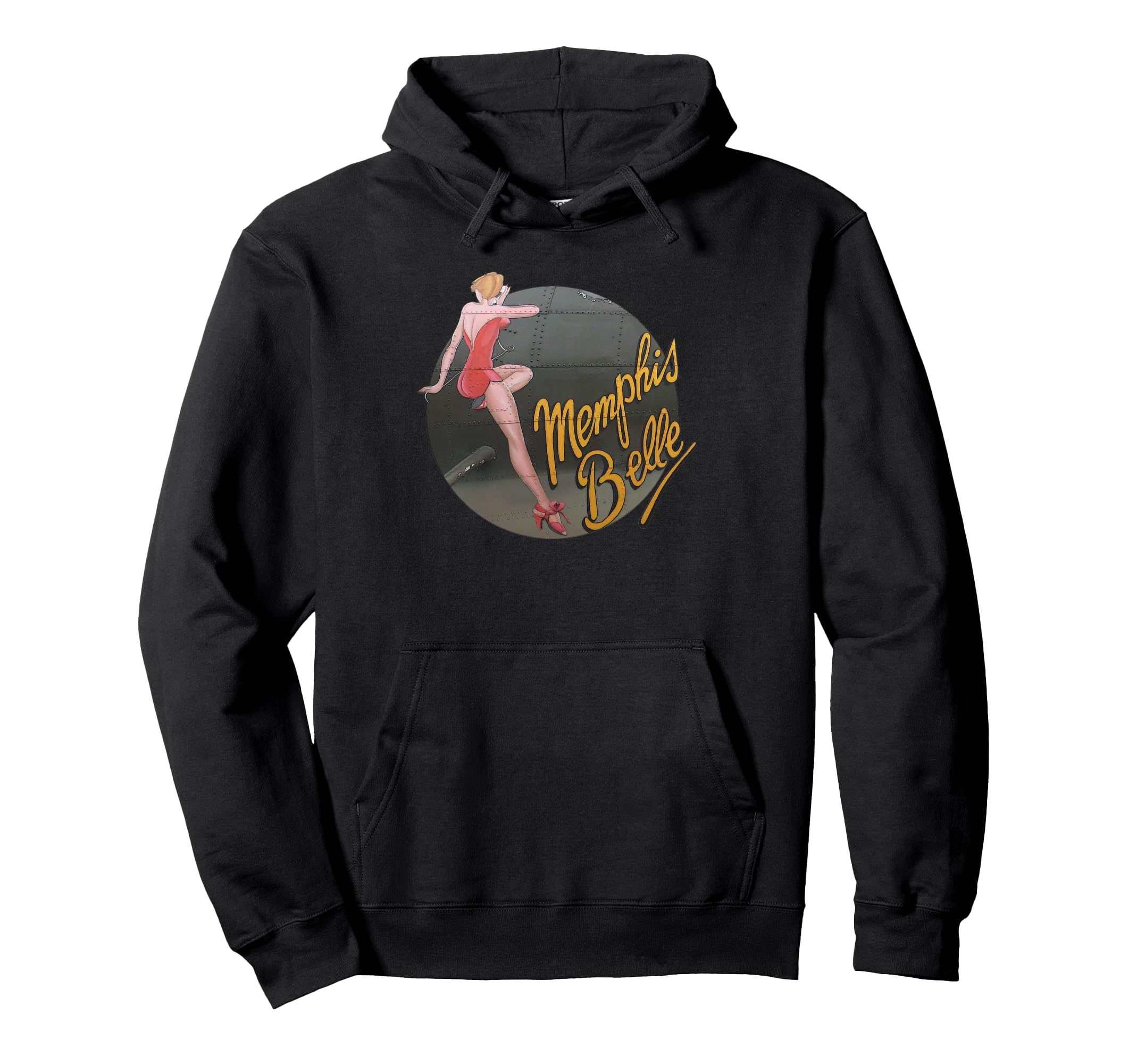 Pin Up Wwii B 17 Flying Fortress Hoodie - Trendy Graphic for Adults - T-Shirt, Sweatshirt, Hoodie