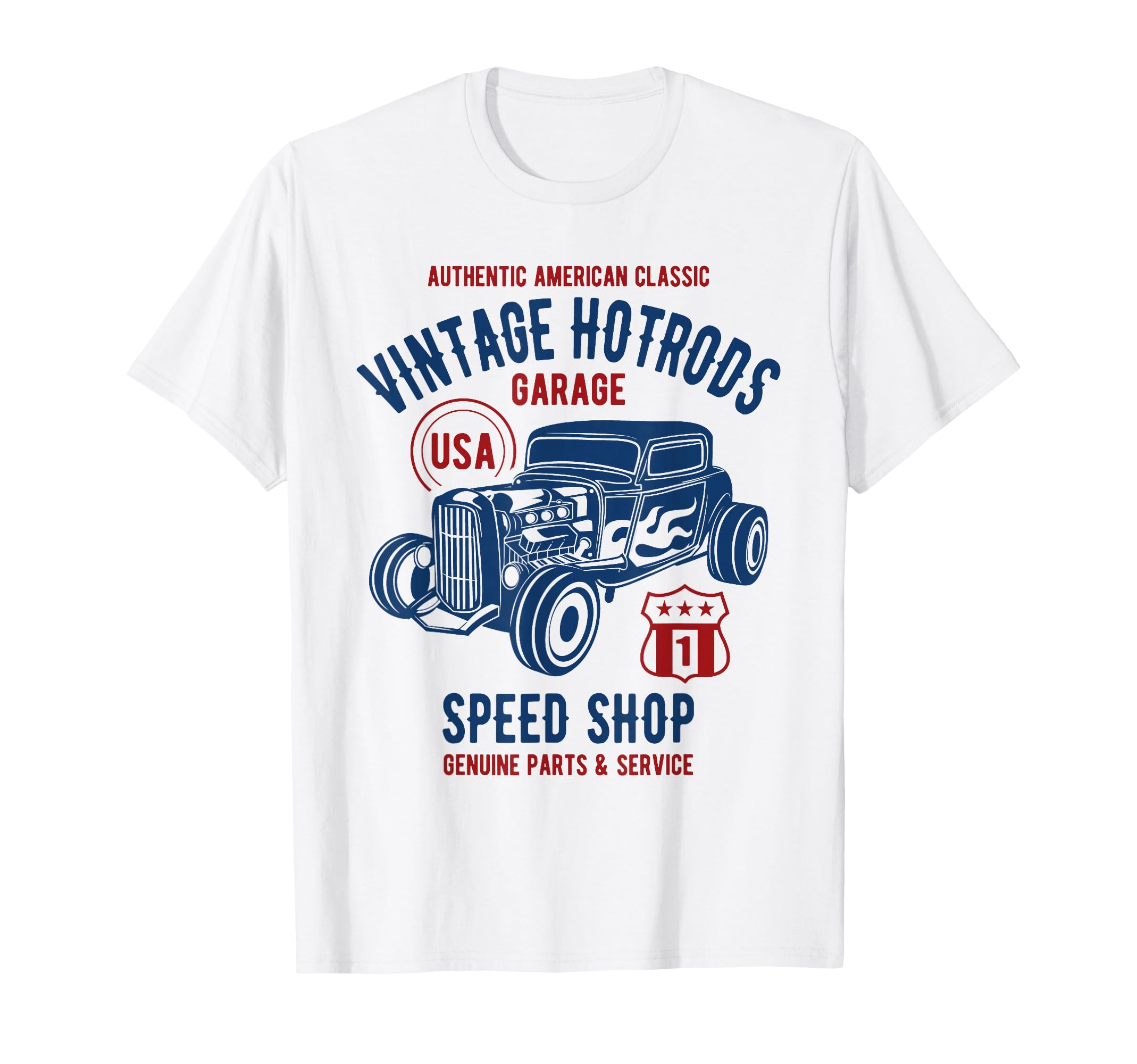 Speed Shop Hotrod Car T-Shirt - Unique Graphic Unisex - T-Shirt, Sweatshirt, Hoodie