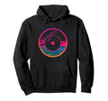 Vinyl Record Vaporwave Turntable Music Hoodie - Novelty Apparel for Adults - T-Shirt, Sweatshirt, Hoodie
