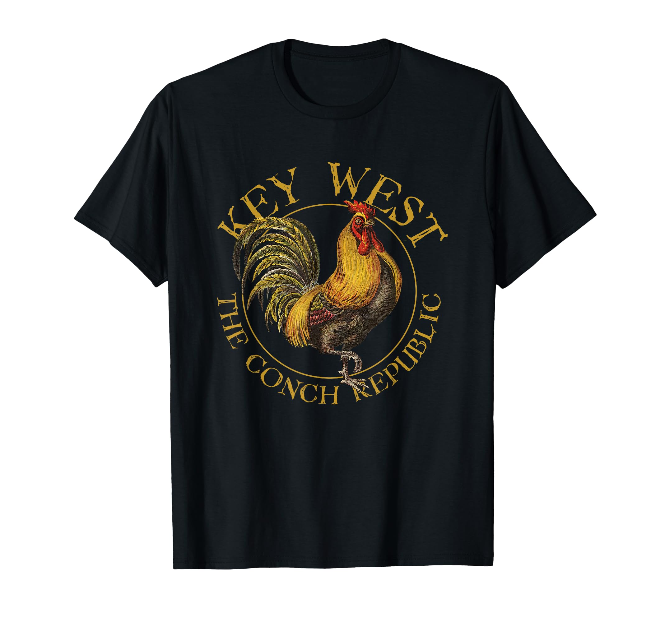 Key West Florida Rooster Souvenir T-Shirt - Novelty Apparel for Adults - T-Shirt, Sweatshirt, Hoodie