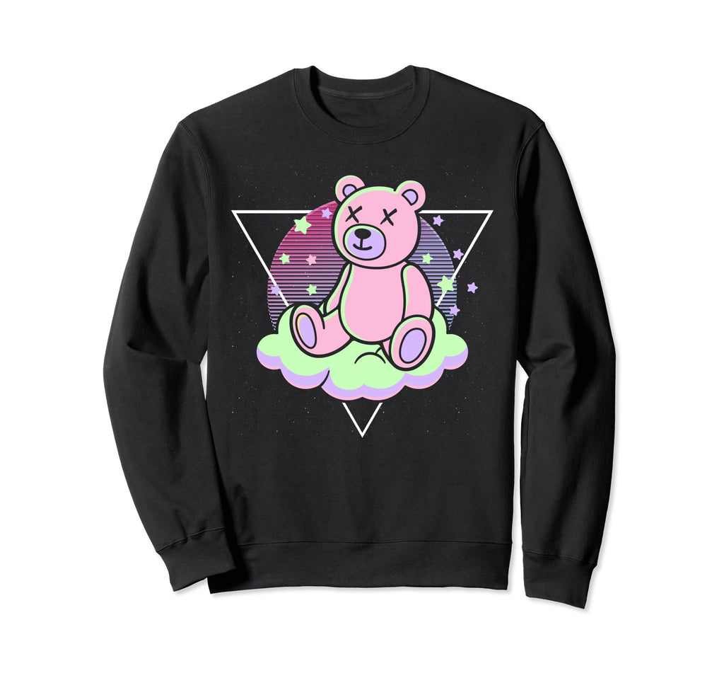Kowai Teddy Bear 80S Art Synthwave Sweatshirt - Unique Graphic Men Women - T-Shirt, Sweatshirt, Hoodie