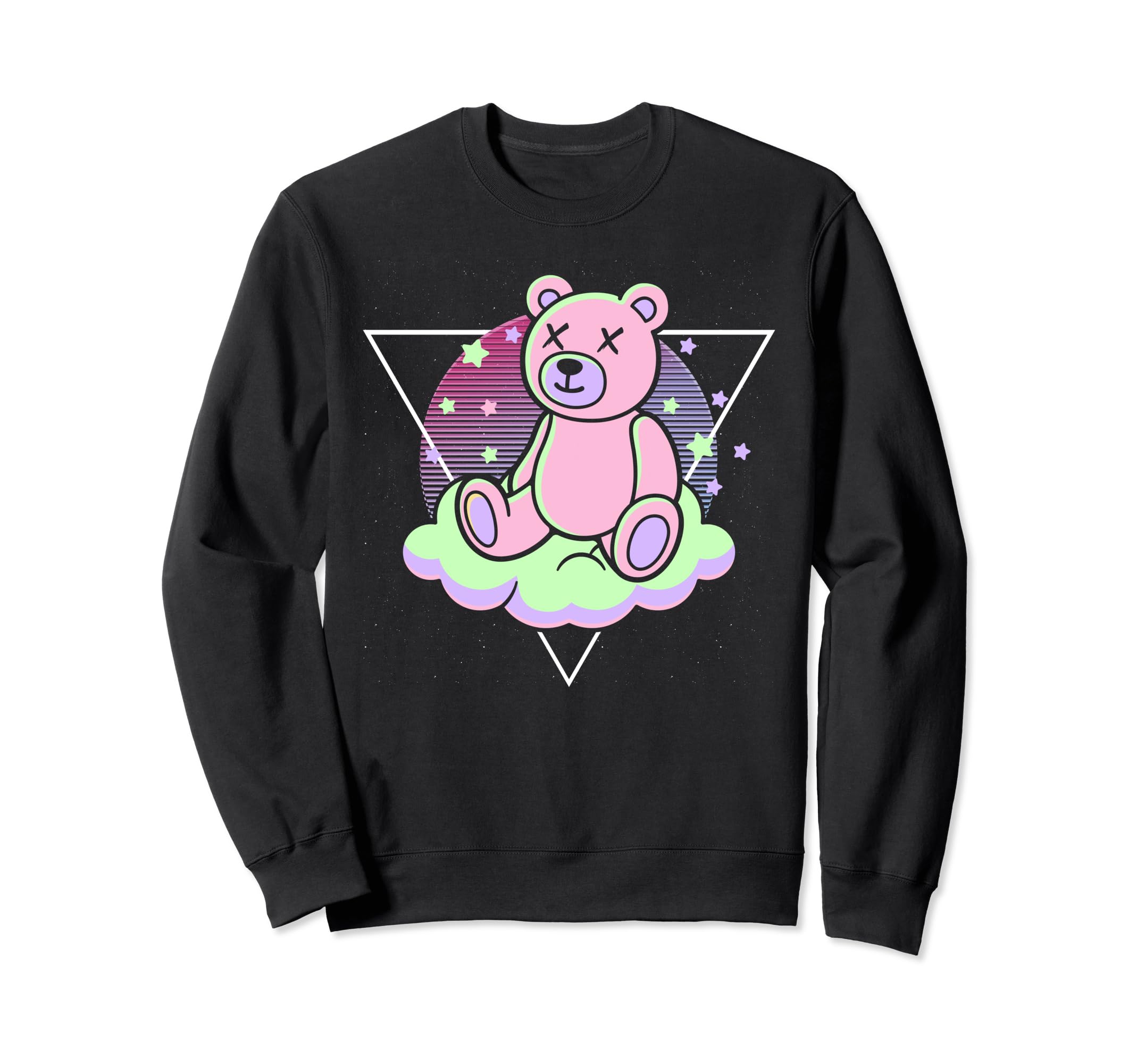 Kowai Teddy Bear 80S Art Synthwave Sweatshirt - Unique Graphic Men Women - T-Shirt, Sweatshirt, Hoodie