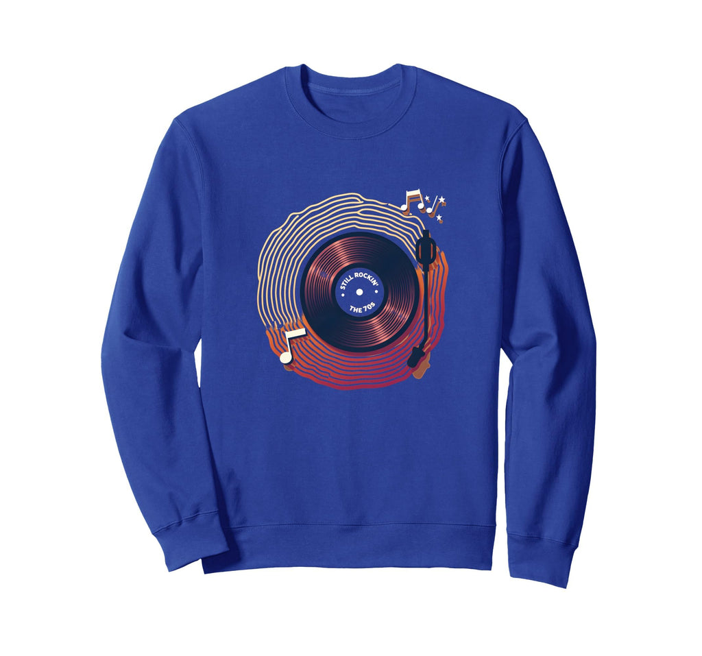 Mens 70S Still Rocking 70S Vinyl Sweatshirt - Aesthetic Graphic Unisex - T-Shirt, Sweatshirt, Hoodie