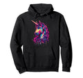 Synthwave Inspired 80S Vaporwave Unicorn Hoodie - Streetwear Style Unisex - T-Shirt, Sweatshirt, Hoodie