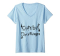 Womens But Overthinker Funny V Neck T-Shirt - Graphic Print Unisex - T-Shirt, Sweatshirt, Hoodie