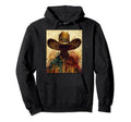 1950S Western Mexican Cowboy Sombrero Hoodie - Custom Art Print Men Women - T-Shirt, Sweatshirt, Hoodie