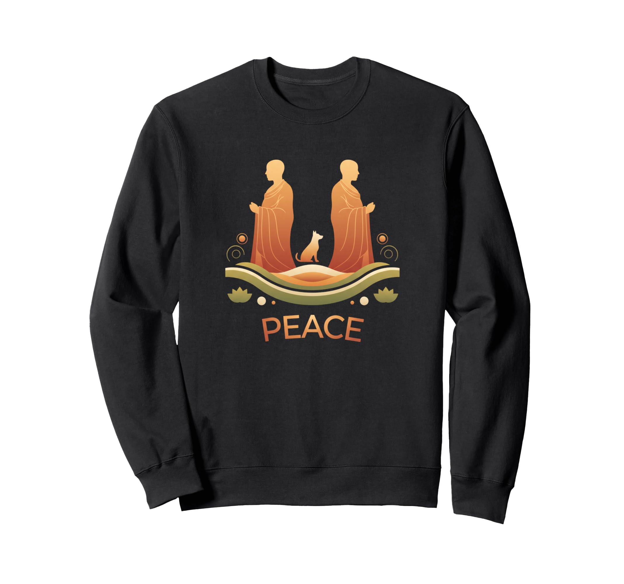 Peace Yoga Dog Wellness Mindfulness Sweatshirt - Graphic Print Unisex - T-Shirt, Sweatshirt, Hoodie
