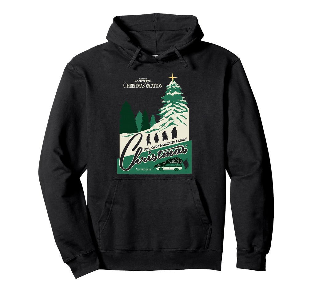 Vacation Fun Old Fashioned Postcard Hoodie - Casual Everyday Wear Unisex - T-Shirt, Sweatshirt, Hoodie