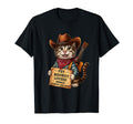 Cowboy Hat Pet Meowdy T-Shirt - Fun Novelty Design for Adults - T-Shirt, Sweatshirt, Hoodie