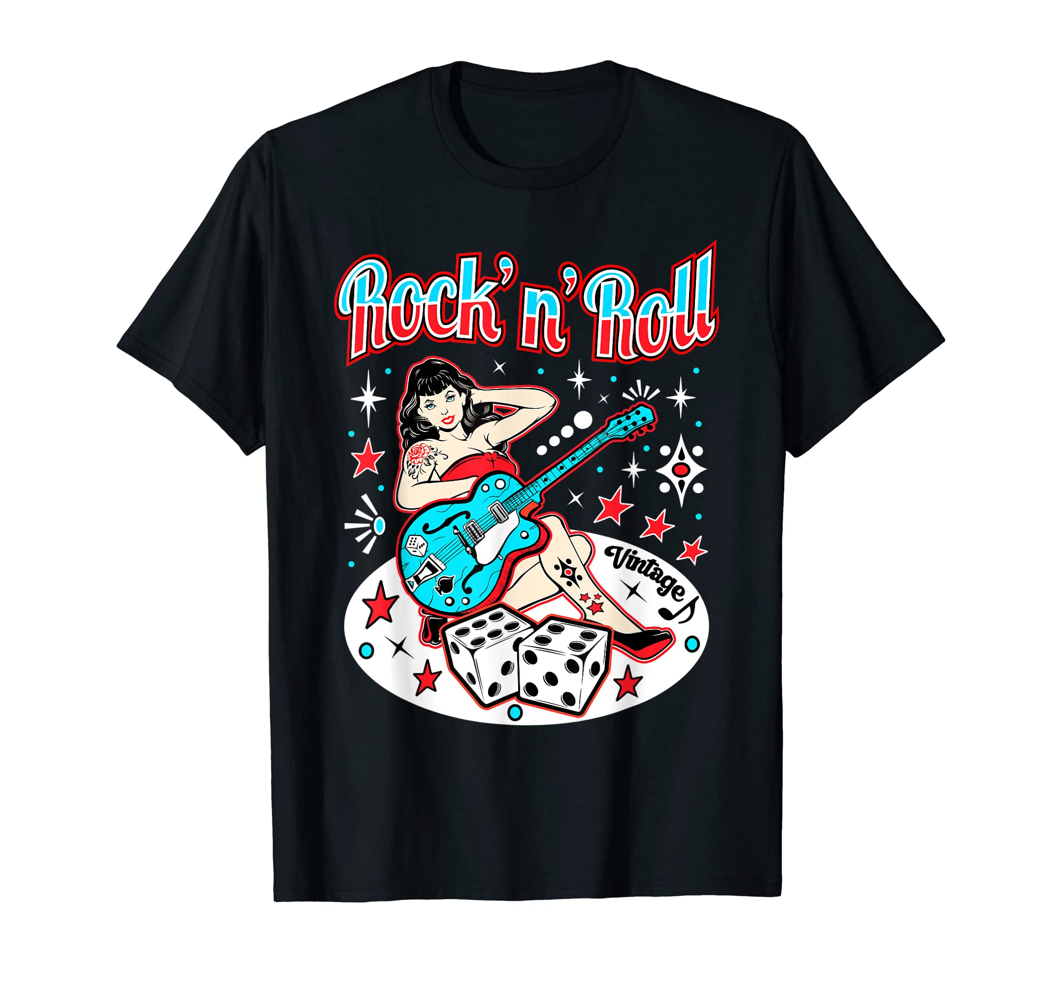 Rockabilly Pin Up 50S Sock Hop Party T-Shirt - Casual Everyday Wear Unisex - T-Shirt, Sweatshirt, Hoodie