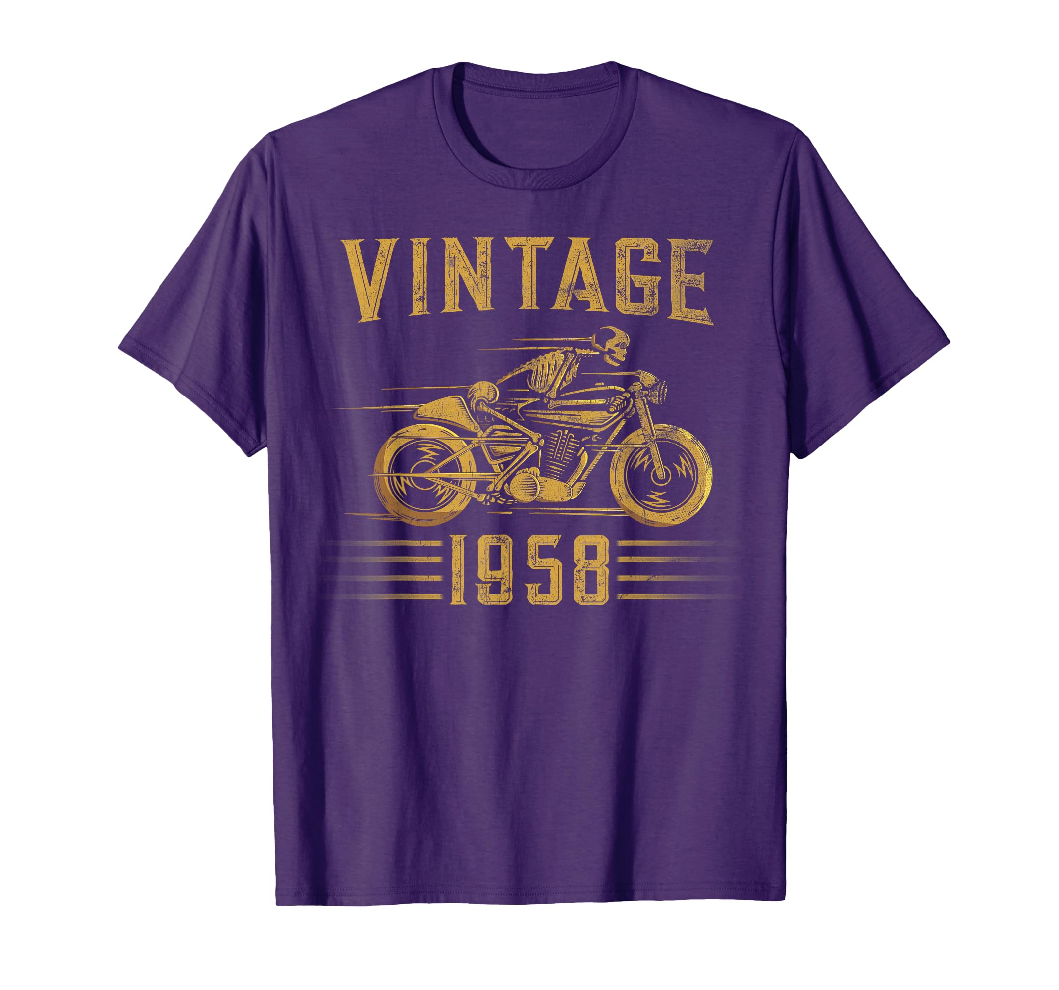 1958 Biker Motorcycle T-Shirt - Custom Art Print for Adults - T-Shirt, Sweatshirt, Hoodie