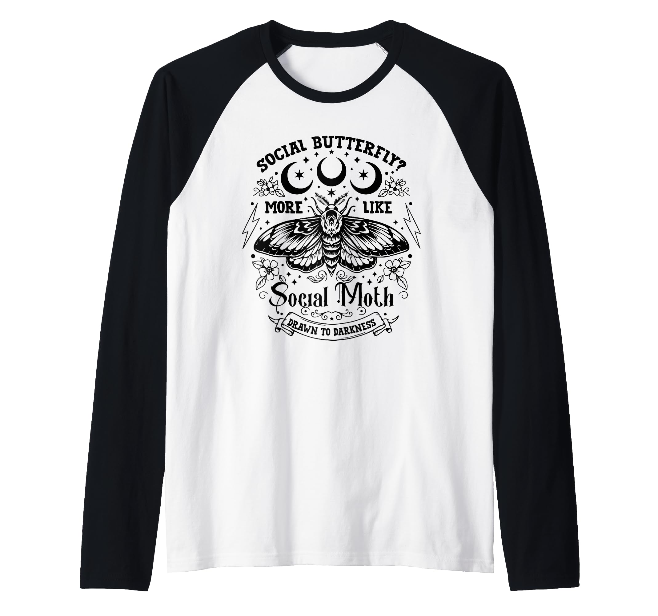 Social Butterfly More Like Social Moth T-Shirt - Trendy Graphic Unisex - T-Shirt, Sweatshirt, Hoodie