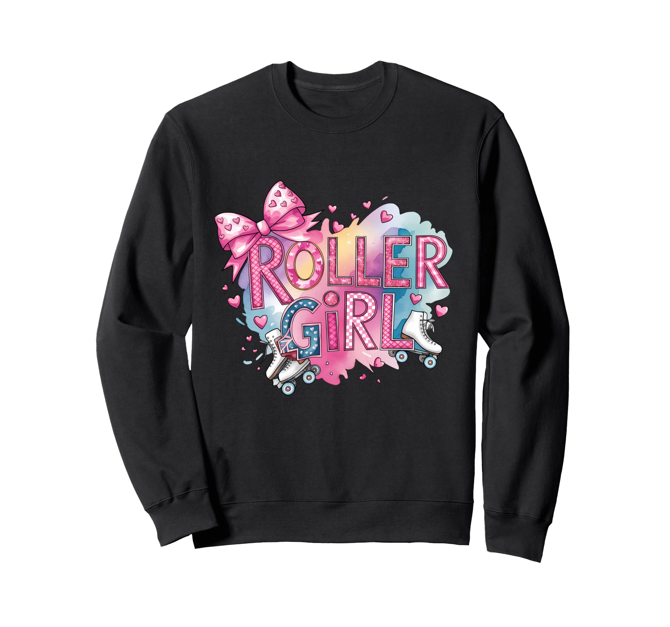Roller Skater 70S 80S 90S Roller Sweatshirt - Custom Art Print for Adults - T-Shirt, Sweatshirt, Hoodie