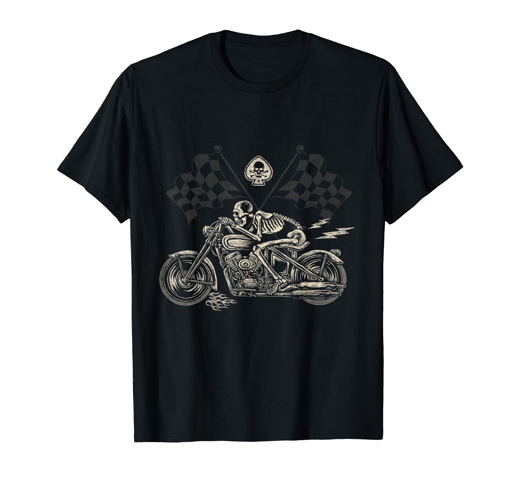 Chopper Motorcycle Biker Bikers Art Tattoo T-Shirt - Unique Graphic Unisex - T-Shirt, Sweatshirt, Hoodie