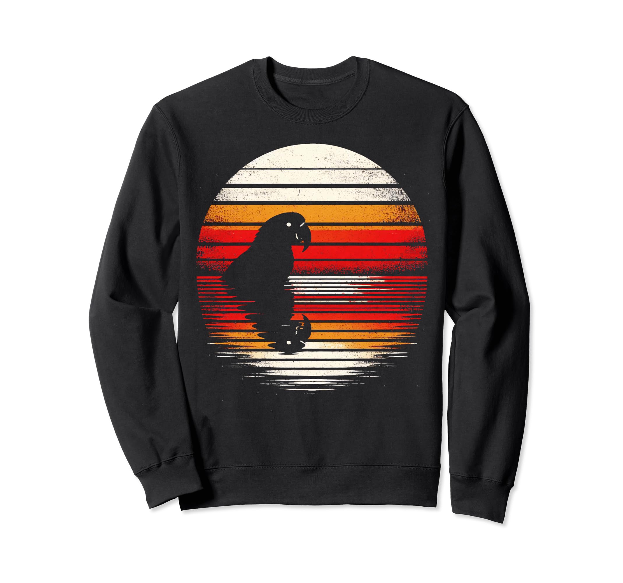 Parrot Bird Sunset Safari 70S Sweatshirt - Unique Graphic Men Women - T-Shirt, Sweatshirt, Hoodie