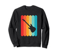 Electric Guitar Silhouette Lines Sweatshirt - Fun Novelty Design Men Women - T-Shirt, Sweatshirt, Hoodie