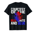 Red White And Blue Cowboy America Flag T-Shirt - Custom Art Print Unisex - T-Shirt, Sweatshirt, Hoodie