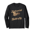 Antisocial Butterfly Housefly Introvert Fly T-Shirt - Graphic Print Unisex - T-Shirt, Sweatshirt, Hoodie