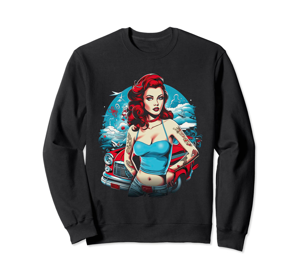 Pinup Pin Up Sweatshirt - Graphic Print Unisex - T-Shirt, Sweatshirt, Hoodie