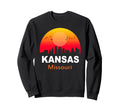 Kansas Missouri Sunset City State Usa Sweatshirt - Aesthetic Graphic Unisex - T-Shirt, Sweatshirt, Hoodie