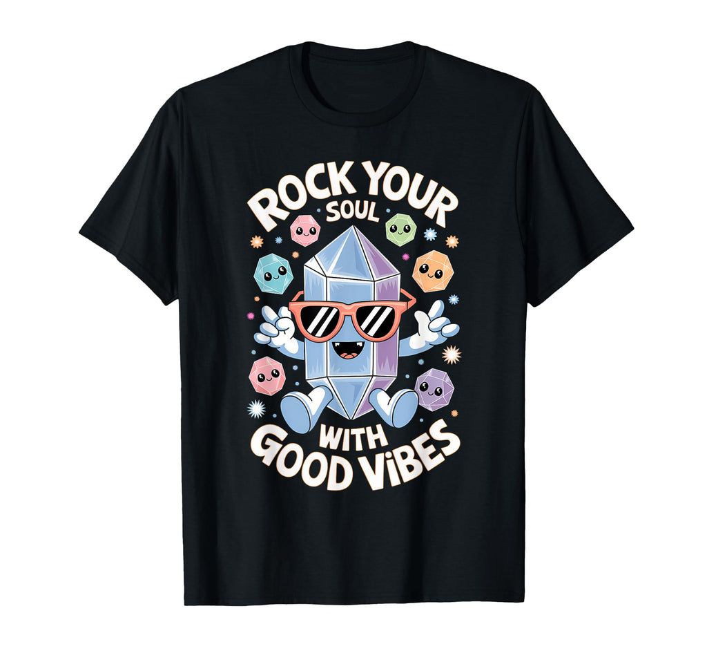 Healing Stone Crystals Energy Spiritual T-Shirt - Unique Graphic Men Women - T-Shirt, Sweatshirt, Hoodie