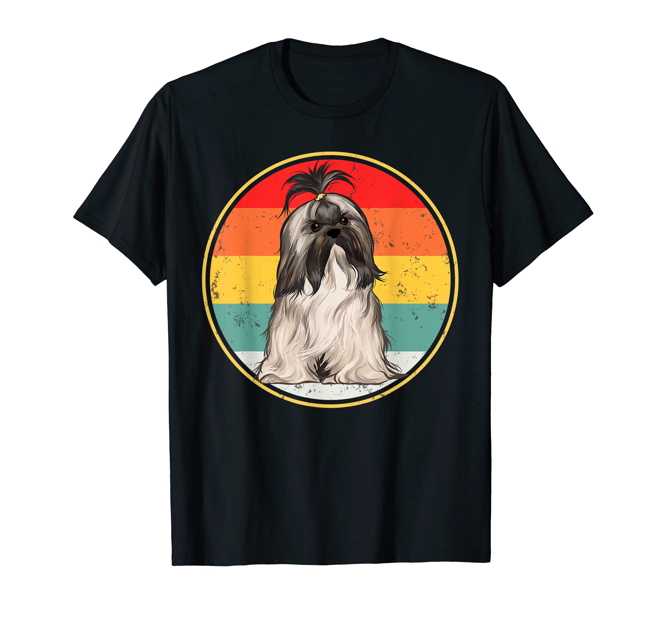 Sunset Lhasa Apsos Dog T-Shirt - Minimalist Print Men Women - T-Shirt, Sweatshirt, Hoodie
