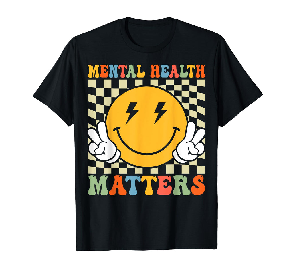 Mental Health Matters Human Brain T-Shirt - Minimalist Print for Adults - T-Shirt, Sweatshirt, Hoodie