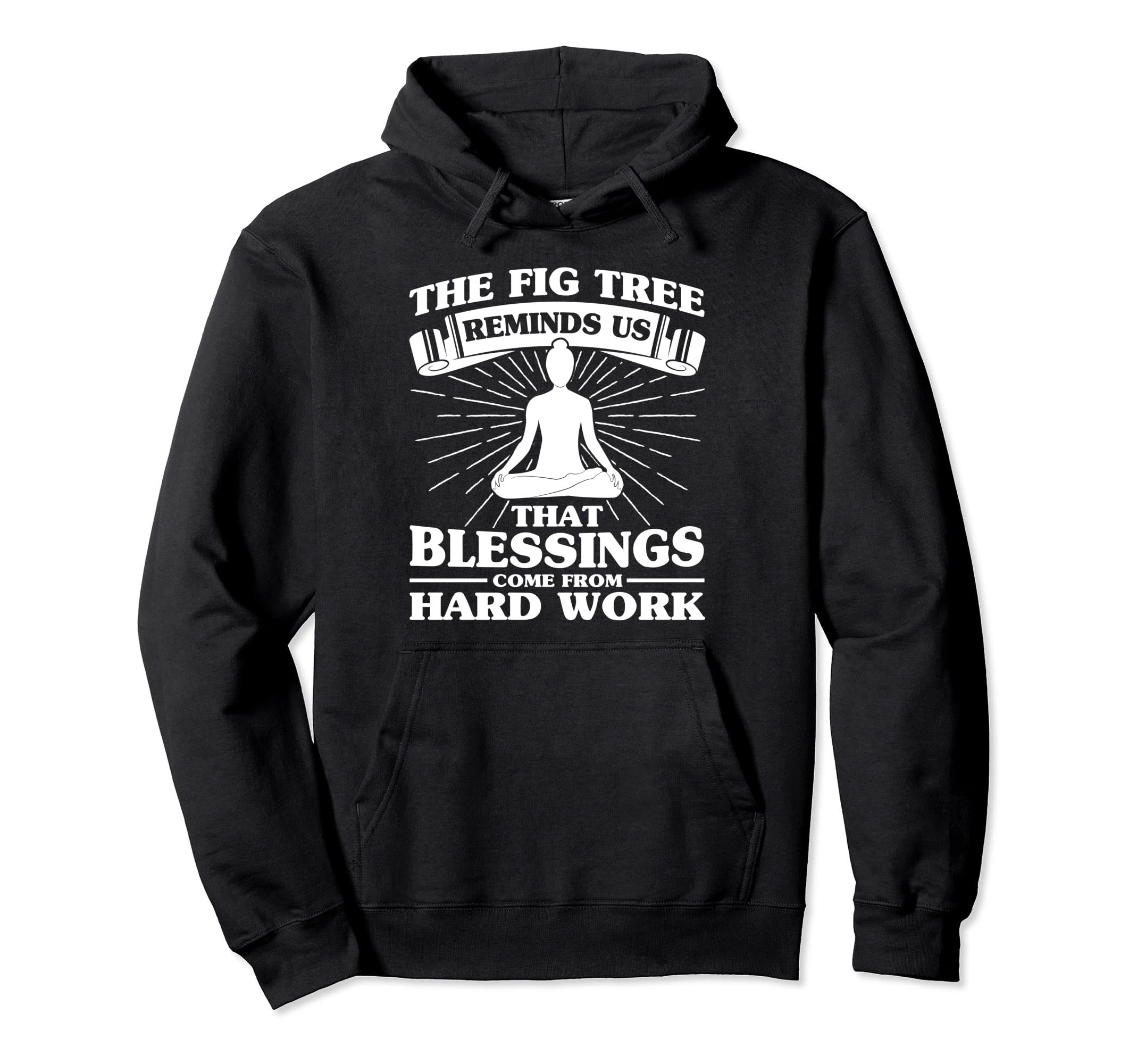 Self Care Blessings Come From Hard Hoodie - Fun Novelty Design for Adults - T-Shirt, Sweatshirt, Hoodie
