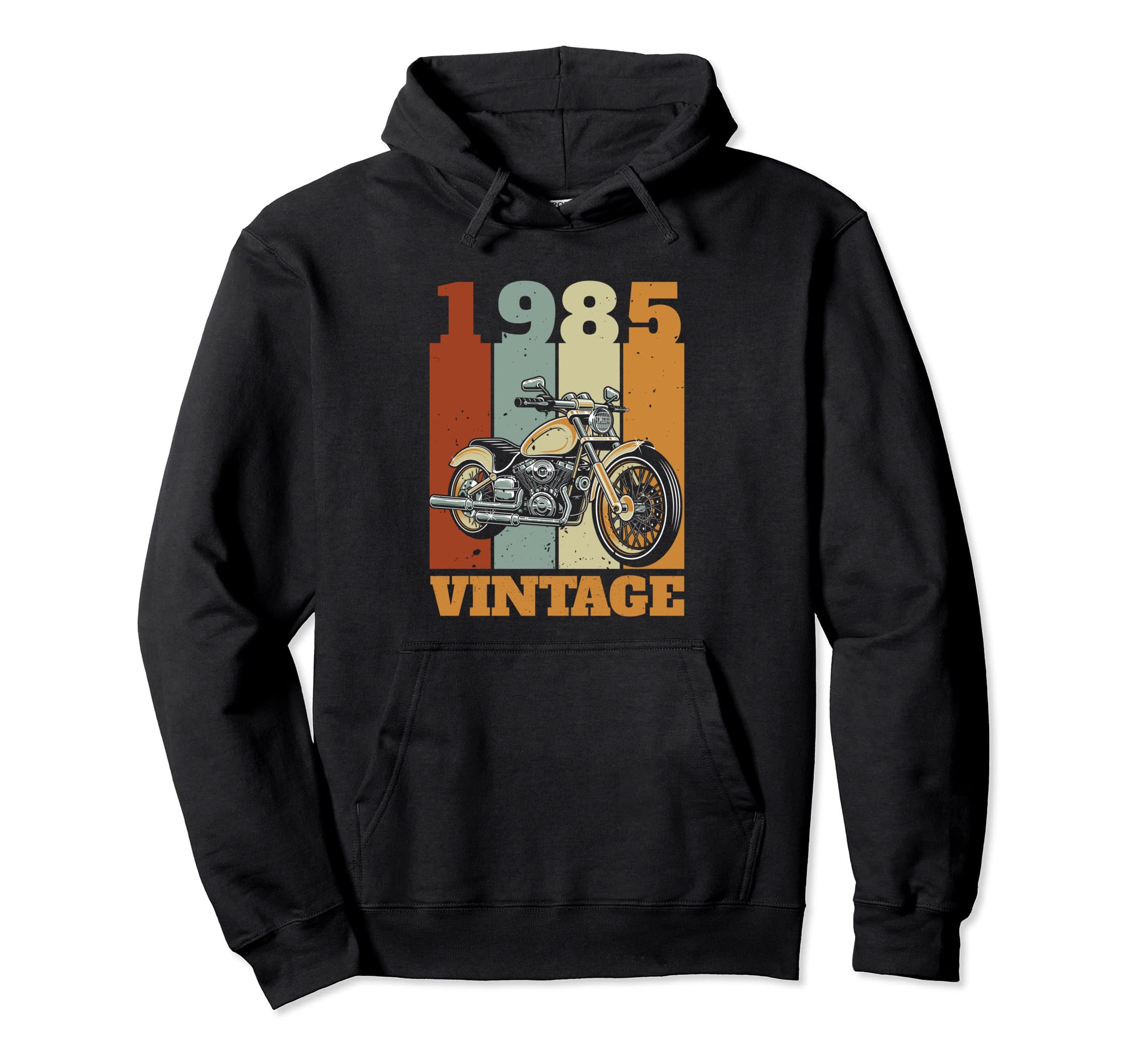 1985 Born Motorcycle Gift Biker Hoodie - Fun Novelty Design for Adults - T-Shirt, Sweatshirt, Hoodie