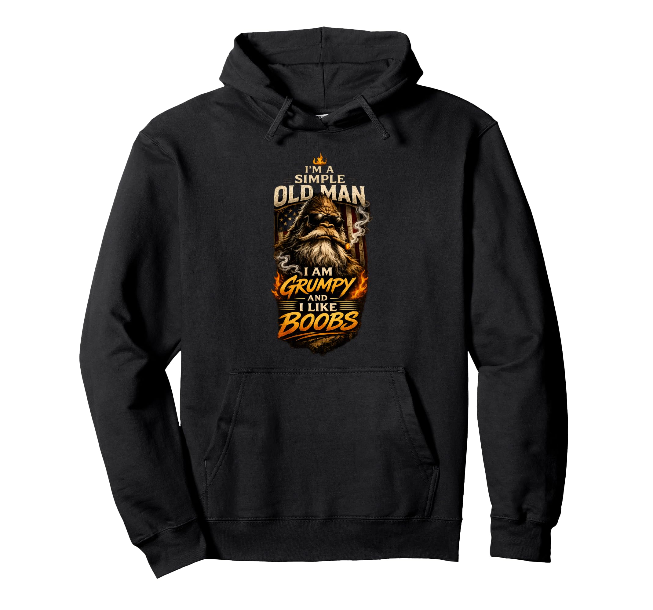Grumpy Old Gift Hoodie - Minimalist Print Unisex - T-Shirt, Sweatshirt, Hoodie