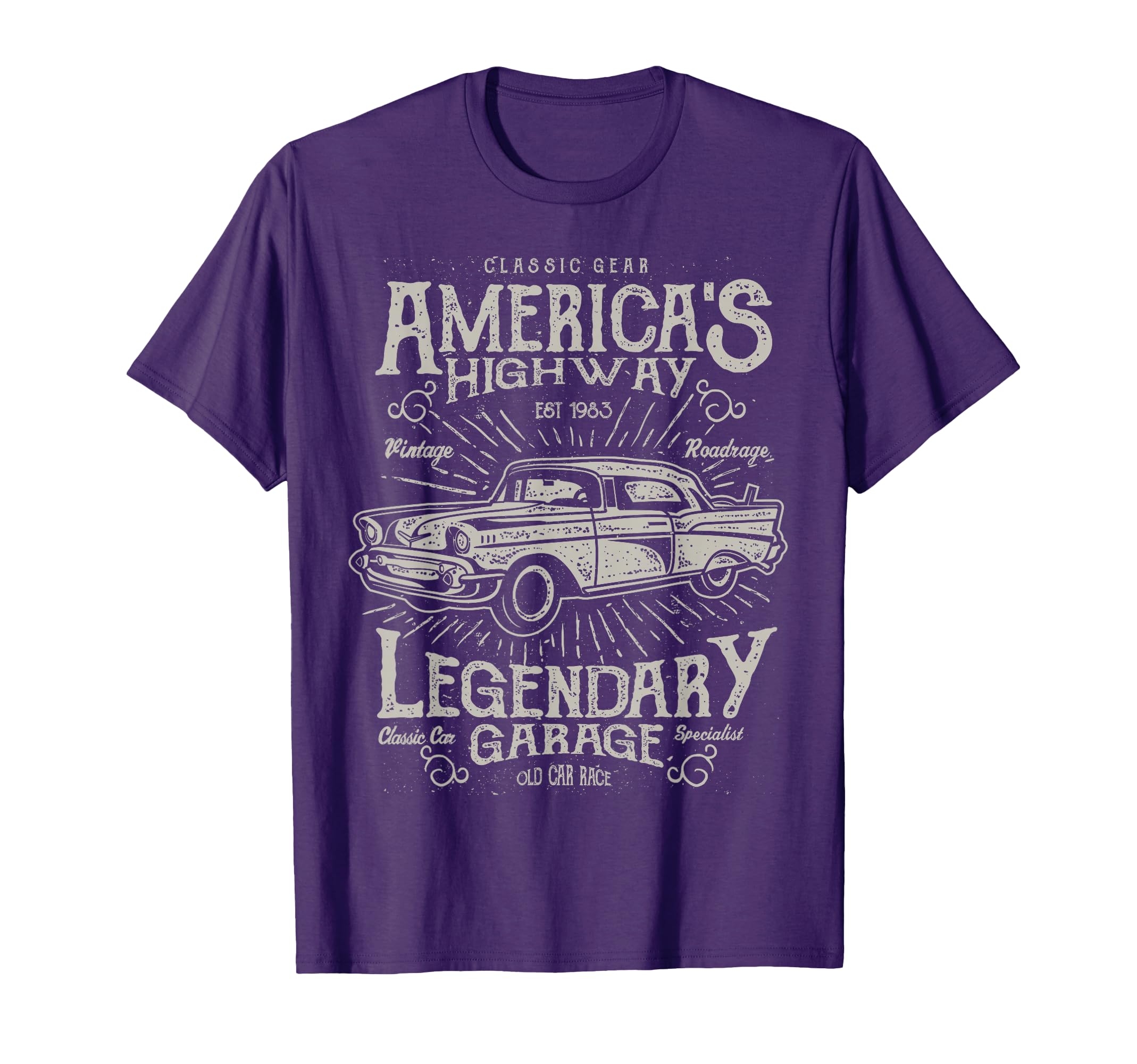 50S Car Auto Oldtimer Outfit Car T-Shirt - Unique Graphic for Adults - T-Shirt, Sweatshirt, Hoodie